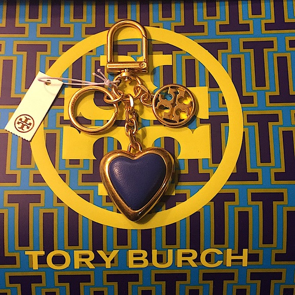 Tory Burch Accessories - TORY BURCH - LOGO HEART KEYCHAIN / BAG CHARM (NWT)